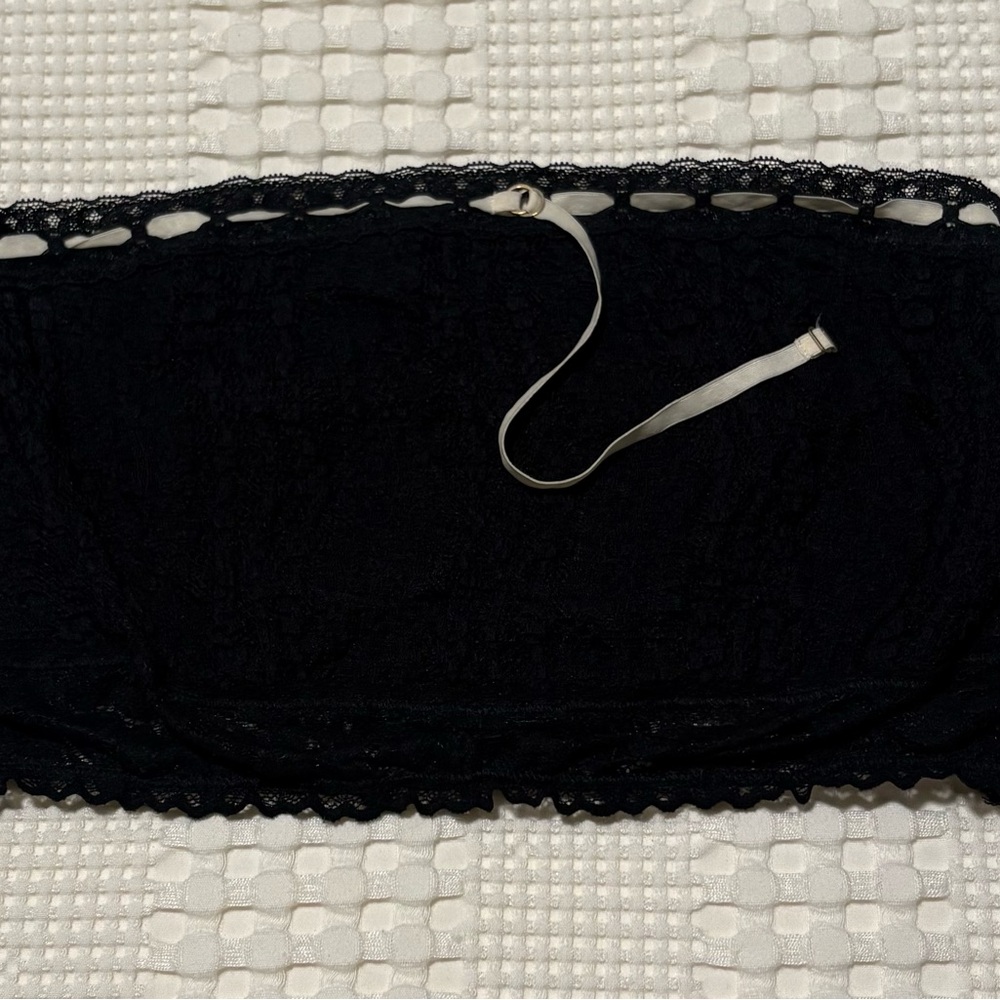 Free People Black Lace Bandeau